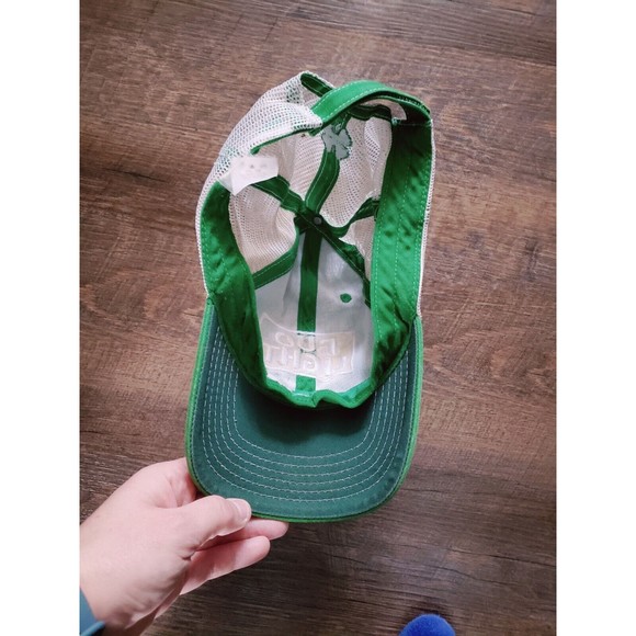 Bud Light Green Shamrock Trucker Baseball Hat - Picture 4 of 4